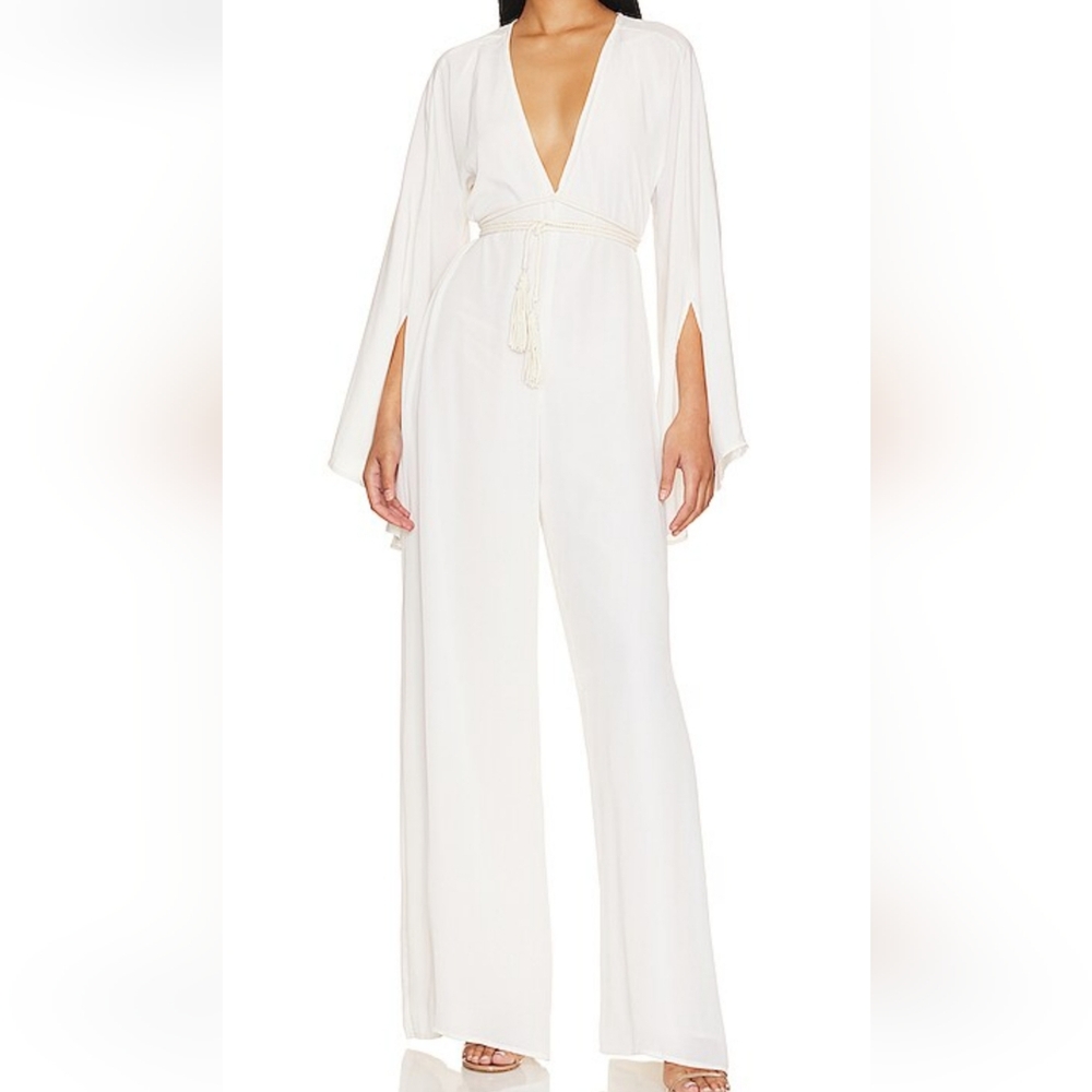 Andrea Iyamah Lili Jumpsuit in Ivory Size S/M